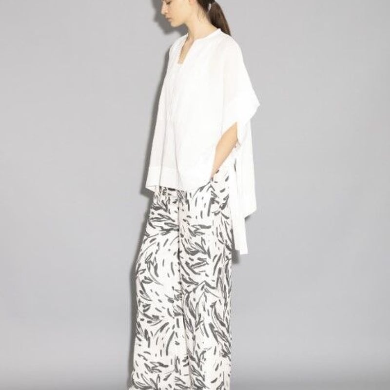SACRA｜サクラ ｜SHRINK GABARDINE TOP｜123211071｜WHITE