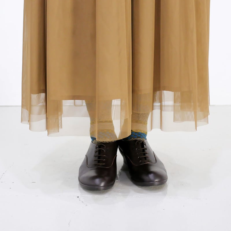 SACRA |サクラ |オーバーラップチュールスカート|BEIGE SACRA |サクラ |オーバーラップチュールスカート|BEIGE