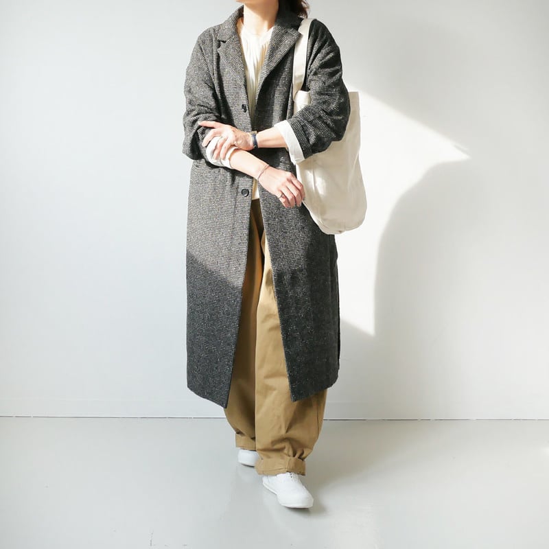 美品✨️UNIVERSAL TISSU ウール チェスターコート 日本製 フリー UNIVERSAL TISSU｜TISSU｜ユニヴァーサルティシュ｜ウール