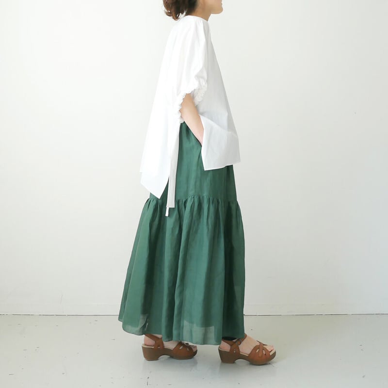 SACRA｜サクラ ｜COTTON LINEN TYPEWRITER TOP｜12321207...