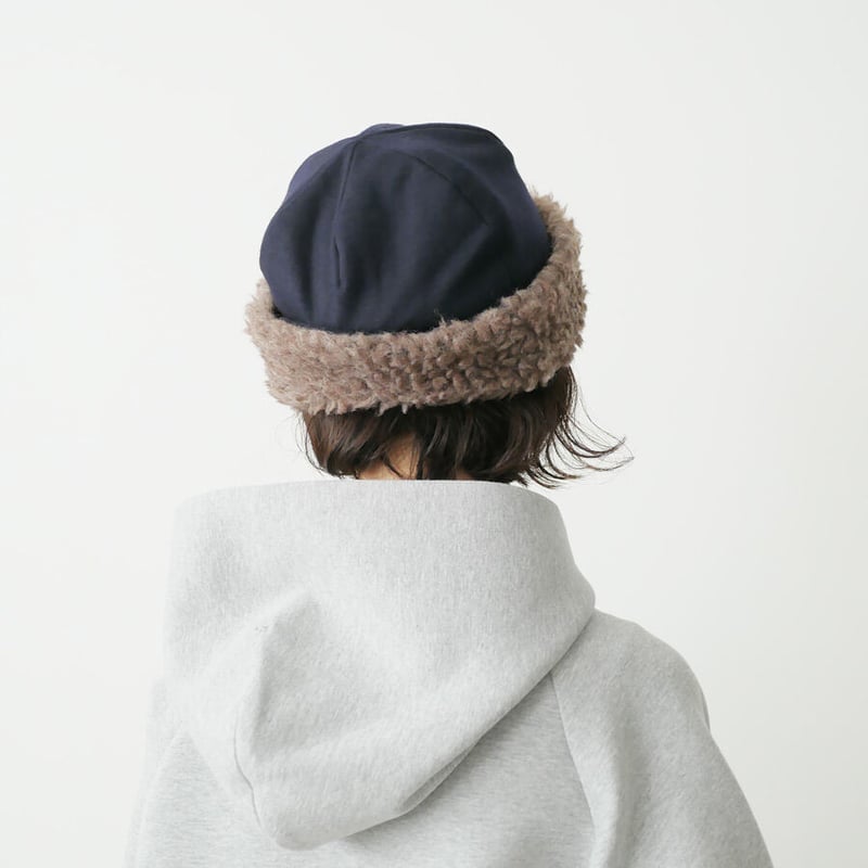 mature ha. ウールボアキャップ【NAVY】