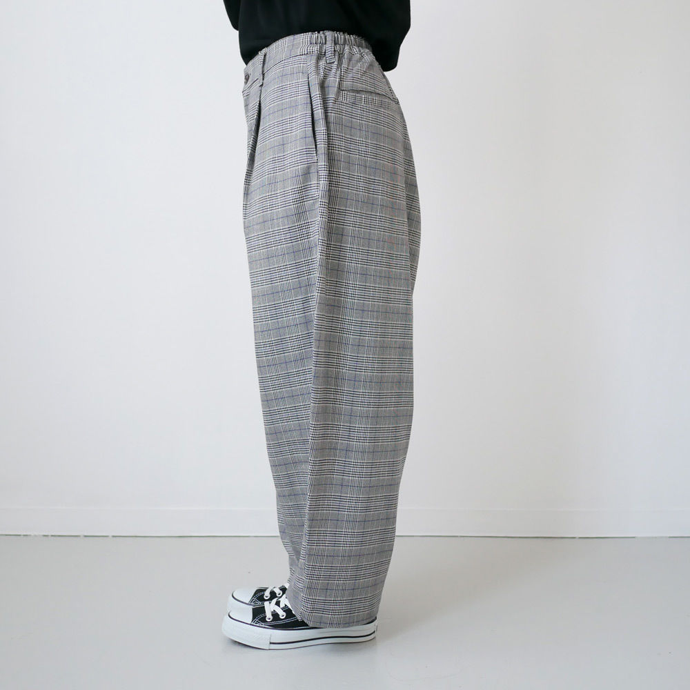 HARVESTY｜ ハーベスティ | グレンチェックストレッチ ワイド