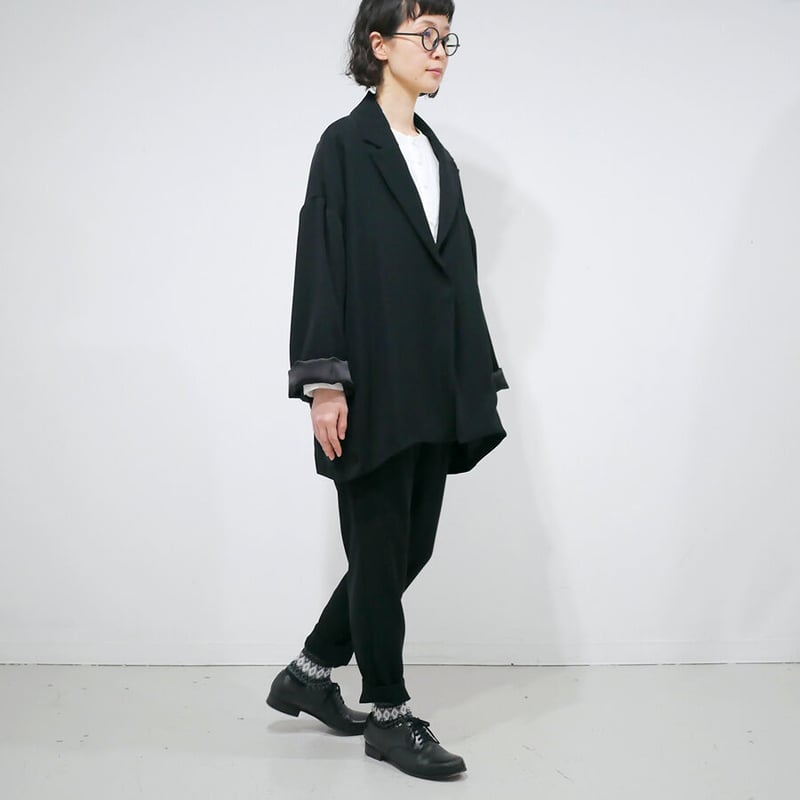 NO CONTROL AIR マットタイプライター スキッパーシャツ BLACK NO CONTROL AIR (ノーコントロールエアー) マットポリエステル