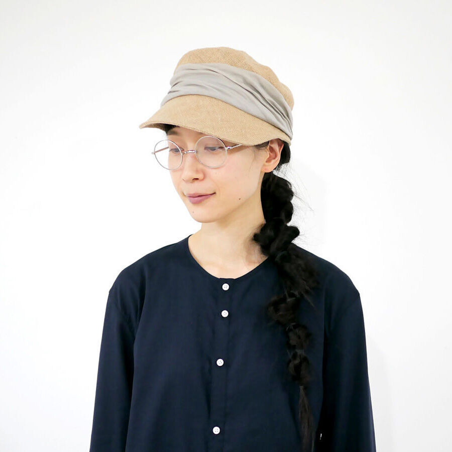 mature ha.｜マチュアーハ｜jute drape cap｜ジュートドレープ