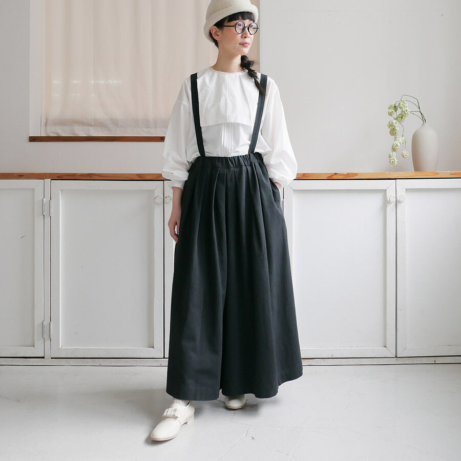 shäller チェック柄サスペンダーキュロット shäller チェック柄サスペンダーキュロット ESTNATION / サテン