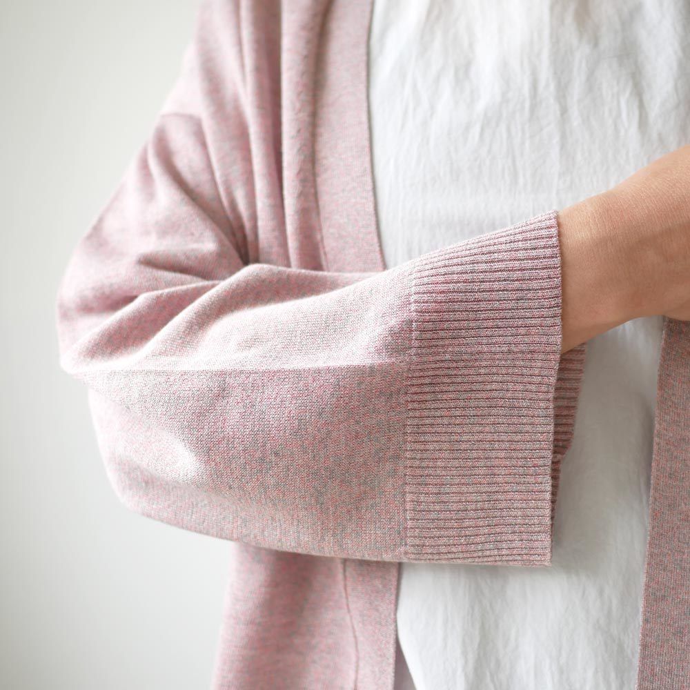 SACRA| サクラ | MIX COLOR YARN ロングカーディガン|RED SACRA| サクラ | MIX COLOR YARN ロングカーディガン|RED