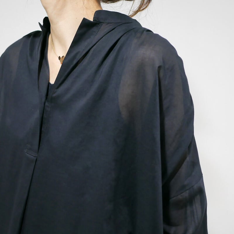 SACRA｜サクラ ｜FINE COTTON LAWN TOP|123118071|NAVY