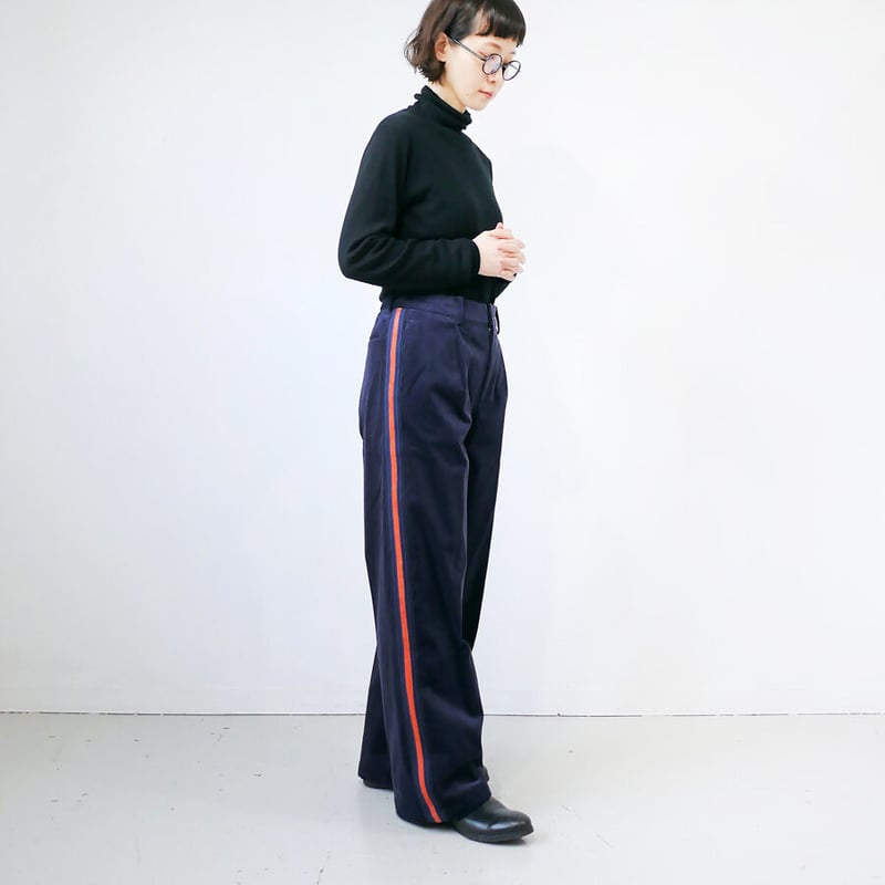 即購入可！！ 美品 coohem サイドライン コーデュロイ パンツ★ COOHEM| コーヘン | KNIT SIDELINE CORDUROY PANTS｜サイド