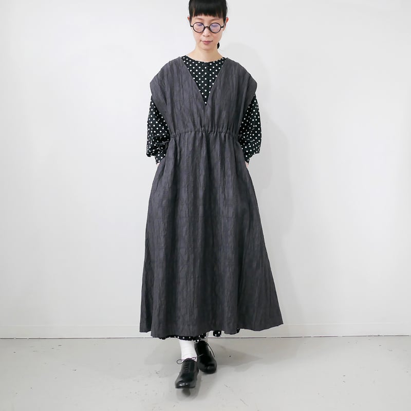 qiri｜キリ｜cutwork lace jacquard オーバーワンピース ｜6301OP