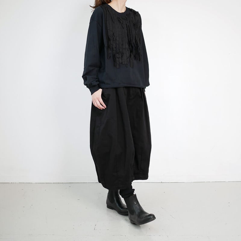 azur-ite 【新品】dahl'ia リメイク半袖Tシャツ 黒 dahl'ia 【30%OFF】ダリア リメイク フリル 半袖 Tシャツ メール