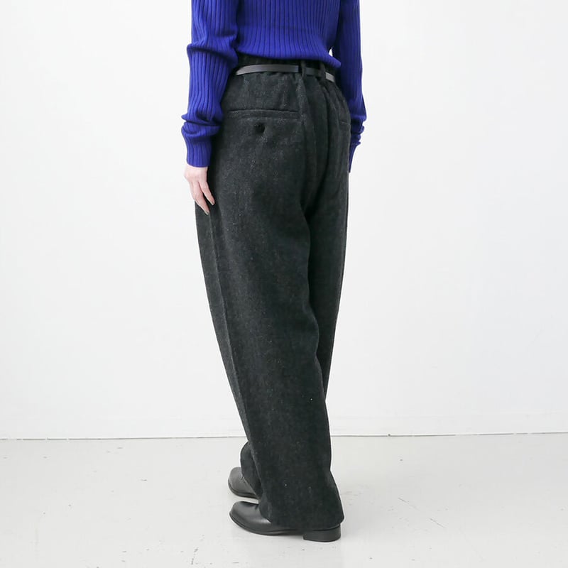 【美品✨】　ミュベール　リボン　スラックス　40 MUVEIL(ミュベール) リボンデニムパンツ - YAMAROKU（ヤマロク