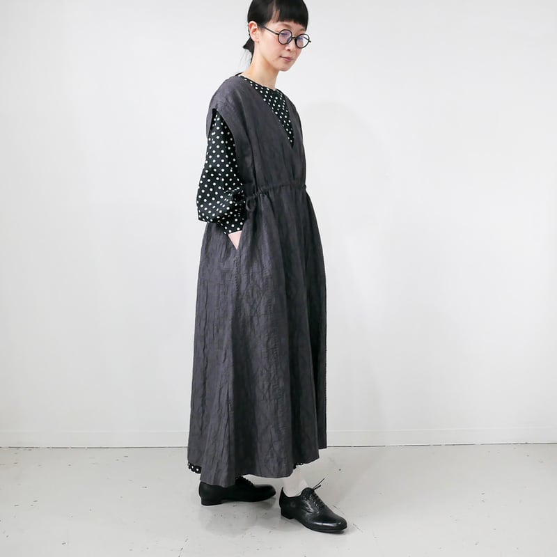 qiri｜キリ｜cutwork lace jacquard オーバーワンピース ｜6301OP