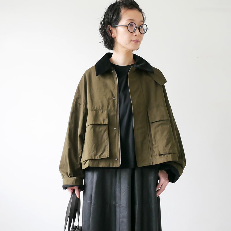 SACRA｜サクラ ｜WAXED HIGH DENSITY CLOTH SHORT JACKE