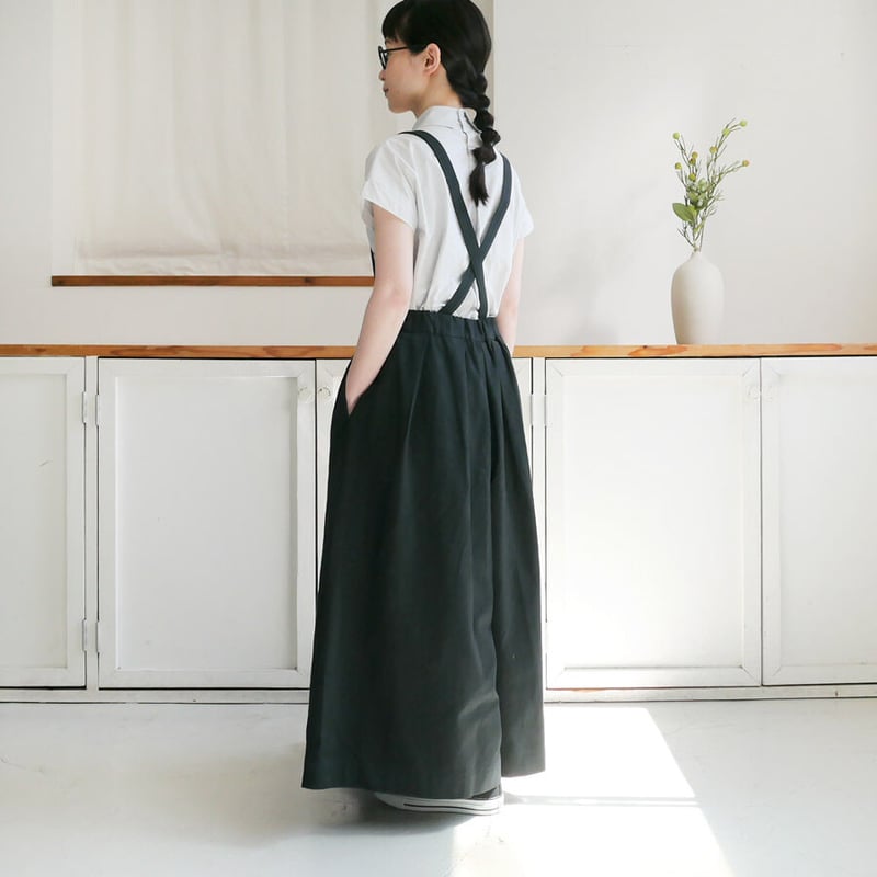 shäller チェック柄サスペンダーキュロット shäller チェック柄サスペンダーキュロット