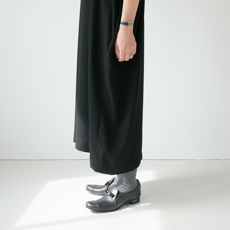 chausser｜ショセ｜スリッポン キャップトゥ シューズ｜C-2202｜BLACK