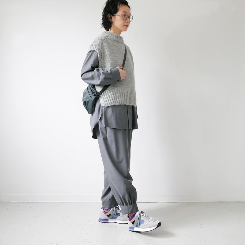 comm.arch.｜コム・アーチ｜Hand Framed Chunky Mock Vest｜