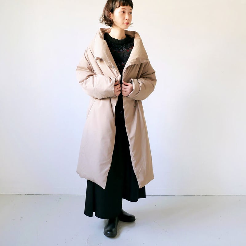 The Loft Labo｜ロフトラボ｜ スクエアダウンコート｜VOBB｜BEIGE   GO