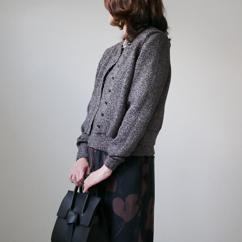 SACRA サクラ|GLOSSY LILY CARDIGAN|124540081|CHARC SACRA サクラ|GLOSSY LILY CARDIGAN|124540081|CHARC