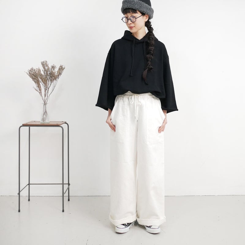 Mページです MidiUmi コットンリネンワイドイージーパンツ （その他パンツ