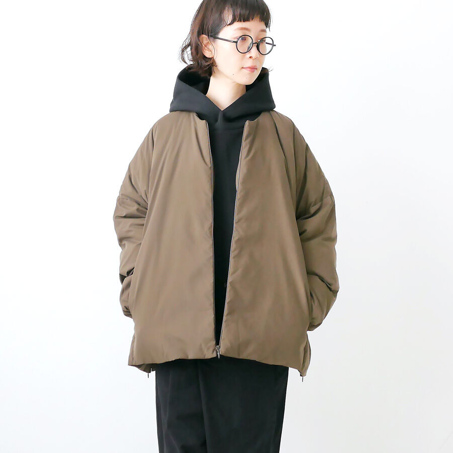 The LOFT LABO ノーカラーオーバーダウンジャケット