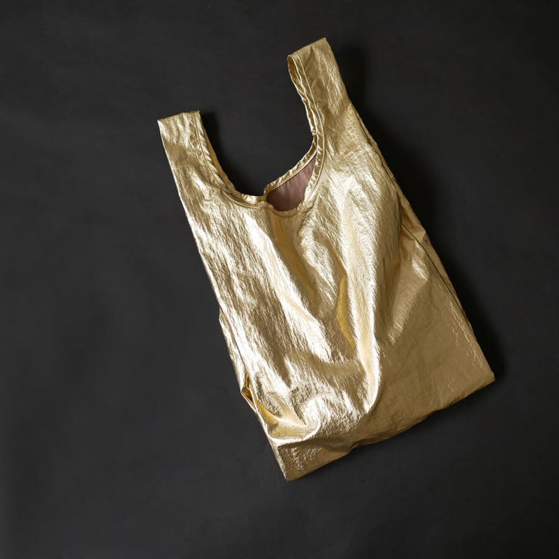 BAGGU｜BABY REUSABLE BAG｜バグー エコバッグ｜GOLD & SILVER