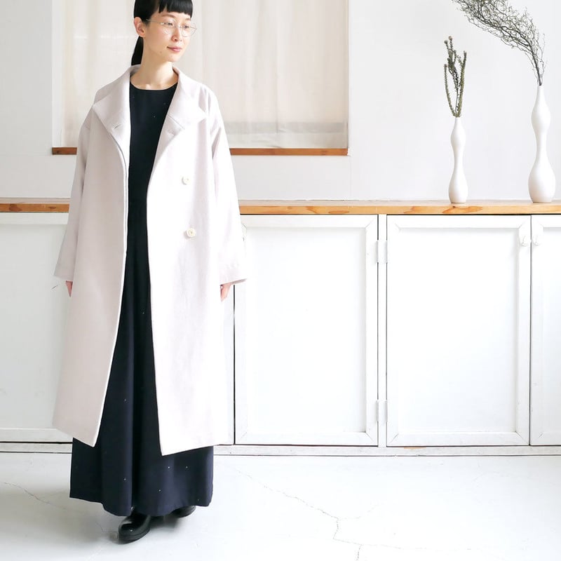 【激レア!!生地】【藤井毛織】AIR SHIP カシミヤ 仕立て コート