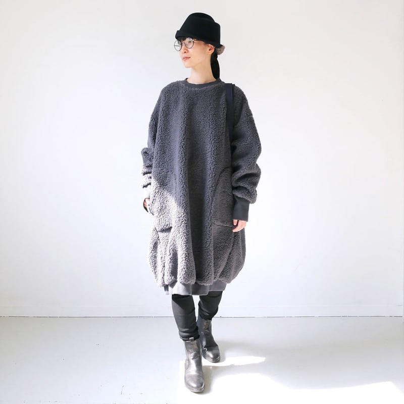 HARVESTY｜ ハーベスティ | EGG DRESS｜エッグワンピース ボアフリース