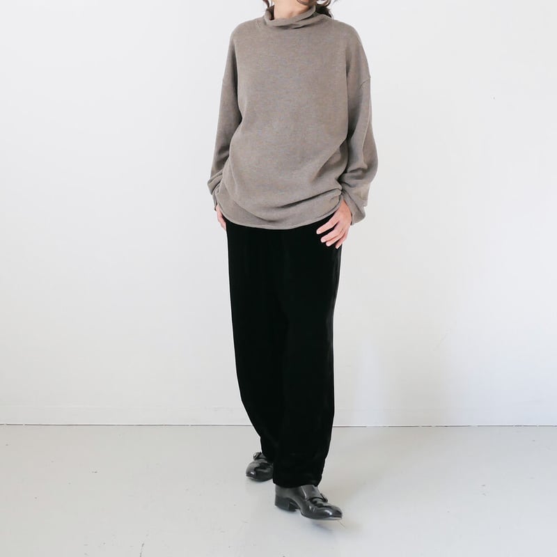 WIRROW｜ウィロウ｜ボトルネックニットプルオーバー ｜1121146-220