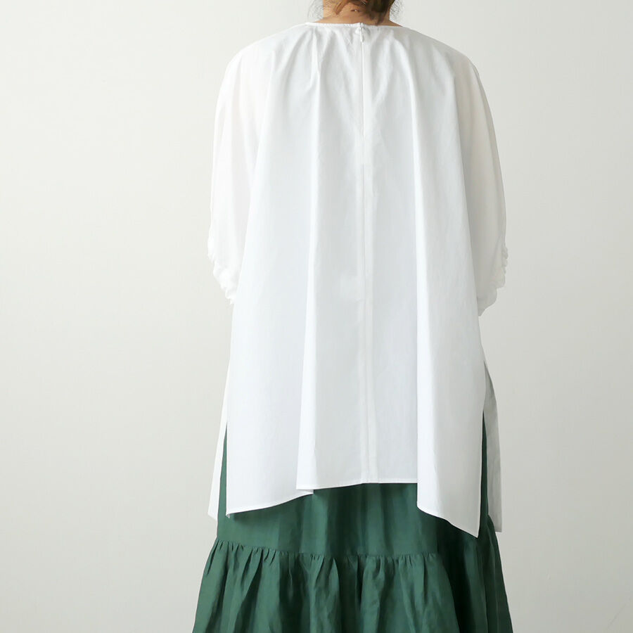 SACRA｜サクラ ｜COTTON LINEN TYPEWRITER TOP｜12321207