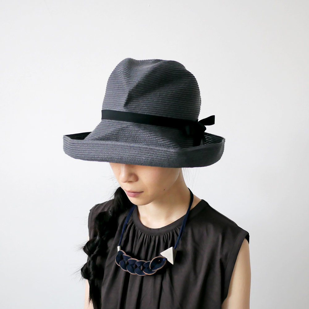 mature ha. マチュアーハ BOXHAT チャコール 美品 mature ha. | マチュアーハ | BOXHAT 11cm brim | MBOX