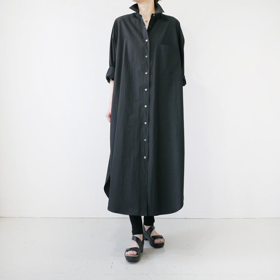 SACRA｜サクラ ｜ウォッシュドタイプライターシャツ｜ベージュ