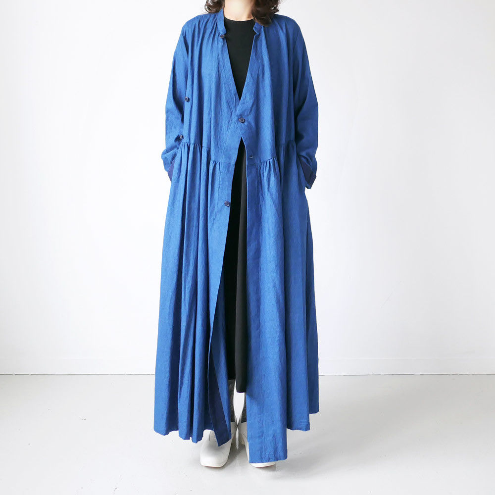 未使用級 ブルーブルージャパンフランネルクルタロングワンピース 1 fit=scale-down,w=1200