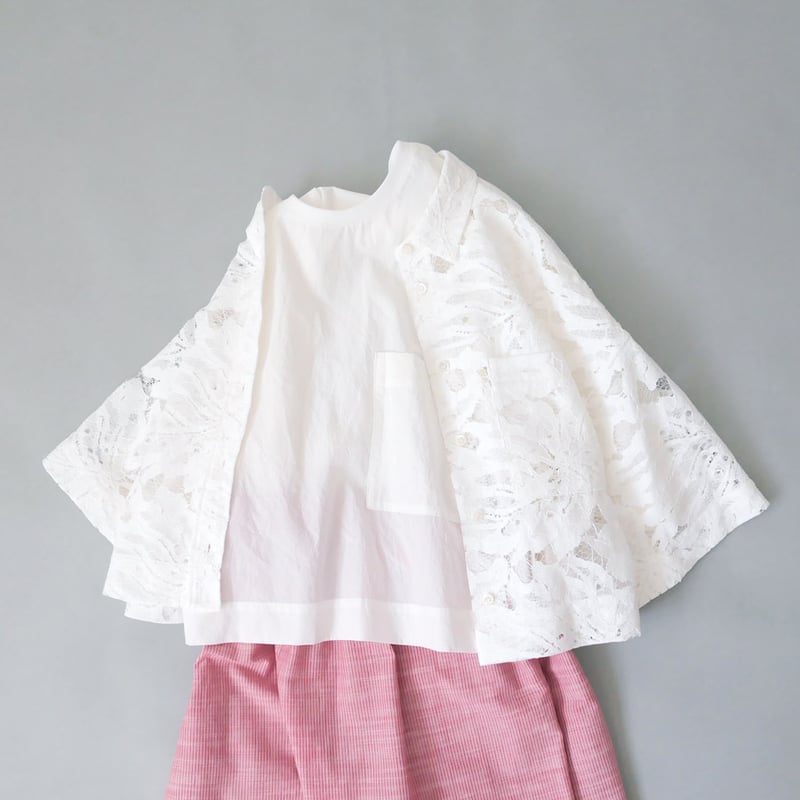 SACRA サクラ HIGH COUNT COTTON TUMBLE OP SACRA｜サクラ ｜H.COUNT COTTON TUMBLE CROPPED TOP｜OF