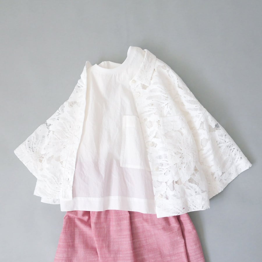 SACRA｜サクラ ｜H.COUNT COTTON TUMBLE CROPPED TOP｜OF