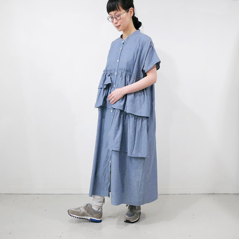 dahl'ia | ダリア |ティアードラッフルワンピース｜INDIGO｜DOP