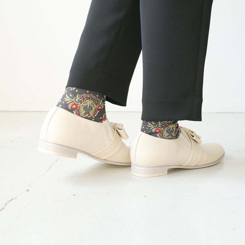 chausser｜ショセ｜サイドゴアリボンベルトスリッポン｜C-2252｜IVORY