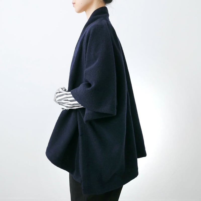 SI-HIRAI｜スーヒライ ｜SQUARE CAPE ポンチョ ｜NAVY｜CHAW18-...