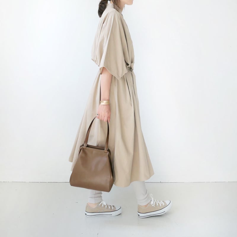 dahl'ia | ダリア |ノーカラーワンピース｜DOP-251PW｜BEIGE | GOU