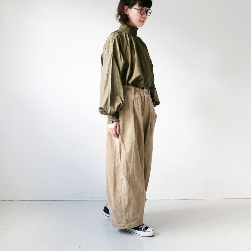 HARVESTY｜ハーベスティ｜コーデュロイサーカスパンツ｜A11716｜BEIGE