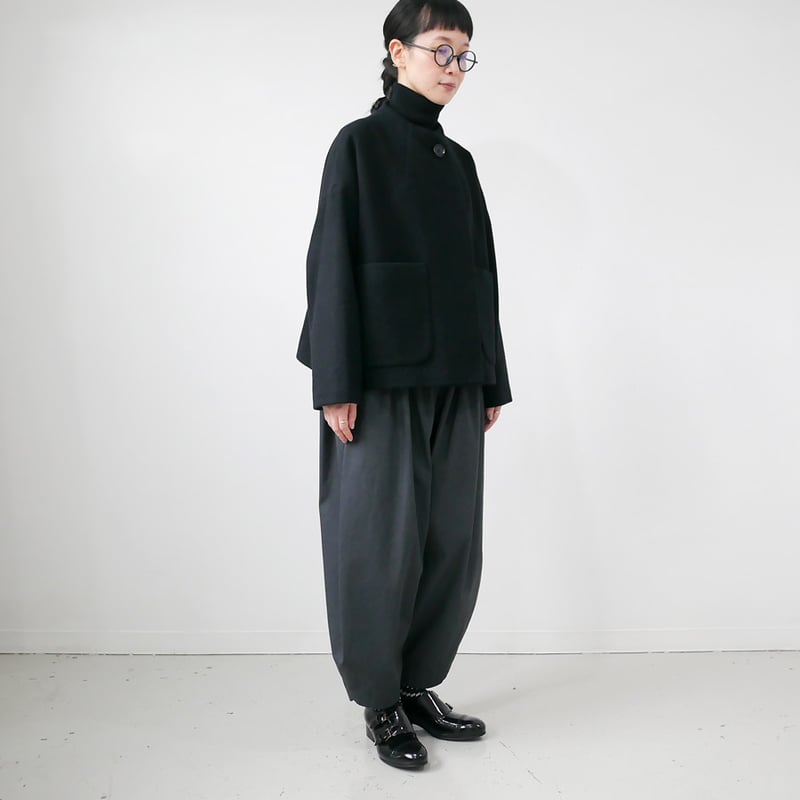 SI-HIRAI｜スーヒライ｜ ROUND NECK JK｜CHAW25-4815SH ｜BL