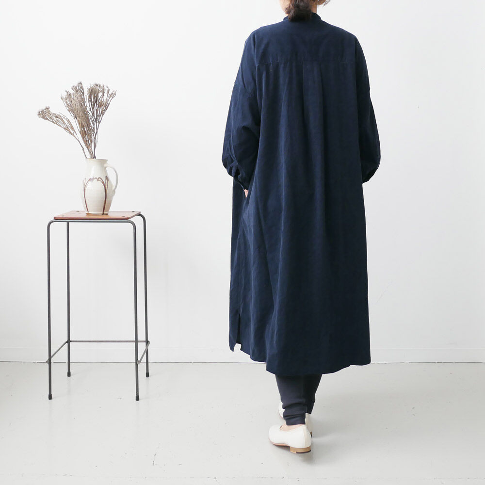 UNIVERSAL TISSU コーデュロイ長袖シャツ UNIVERSAL TISSU｜ ユニヴァーサルティシュ｜コーデュロイシャツドレス