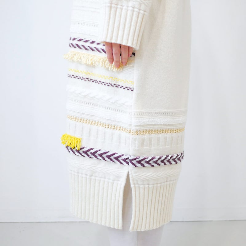 COOHEM| コーヘン | WOMEN_MULTI TWEEDY KNIT ONE-PIEC