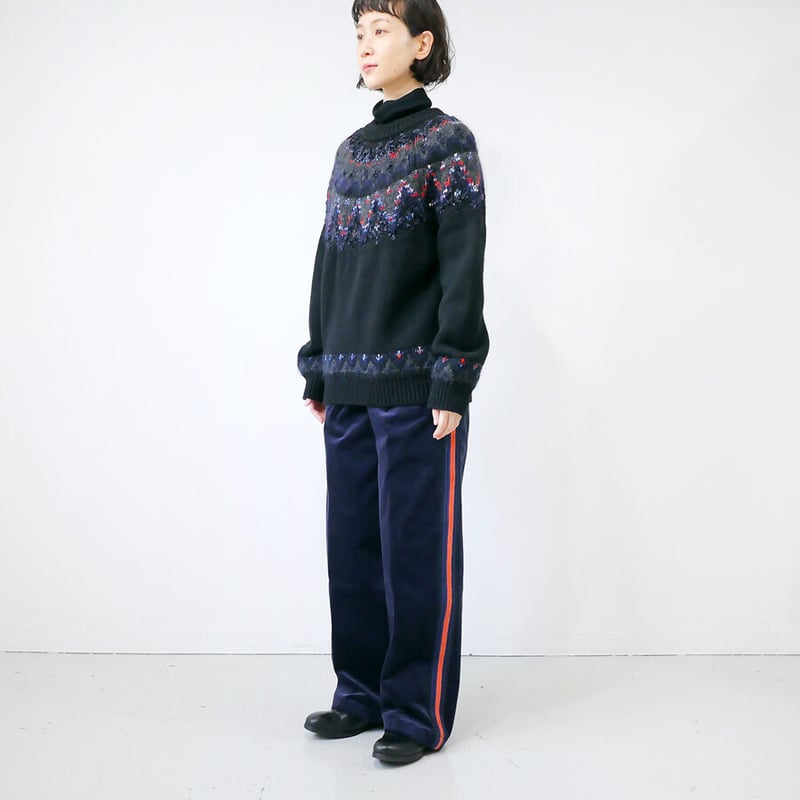 Coohem コーヘン 未使用 PANTS ボトムス COOHEM| コーヘン | KNIT SIDELINE CORDUROY PANTS｜サイド