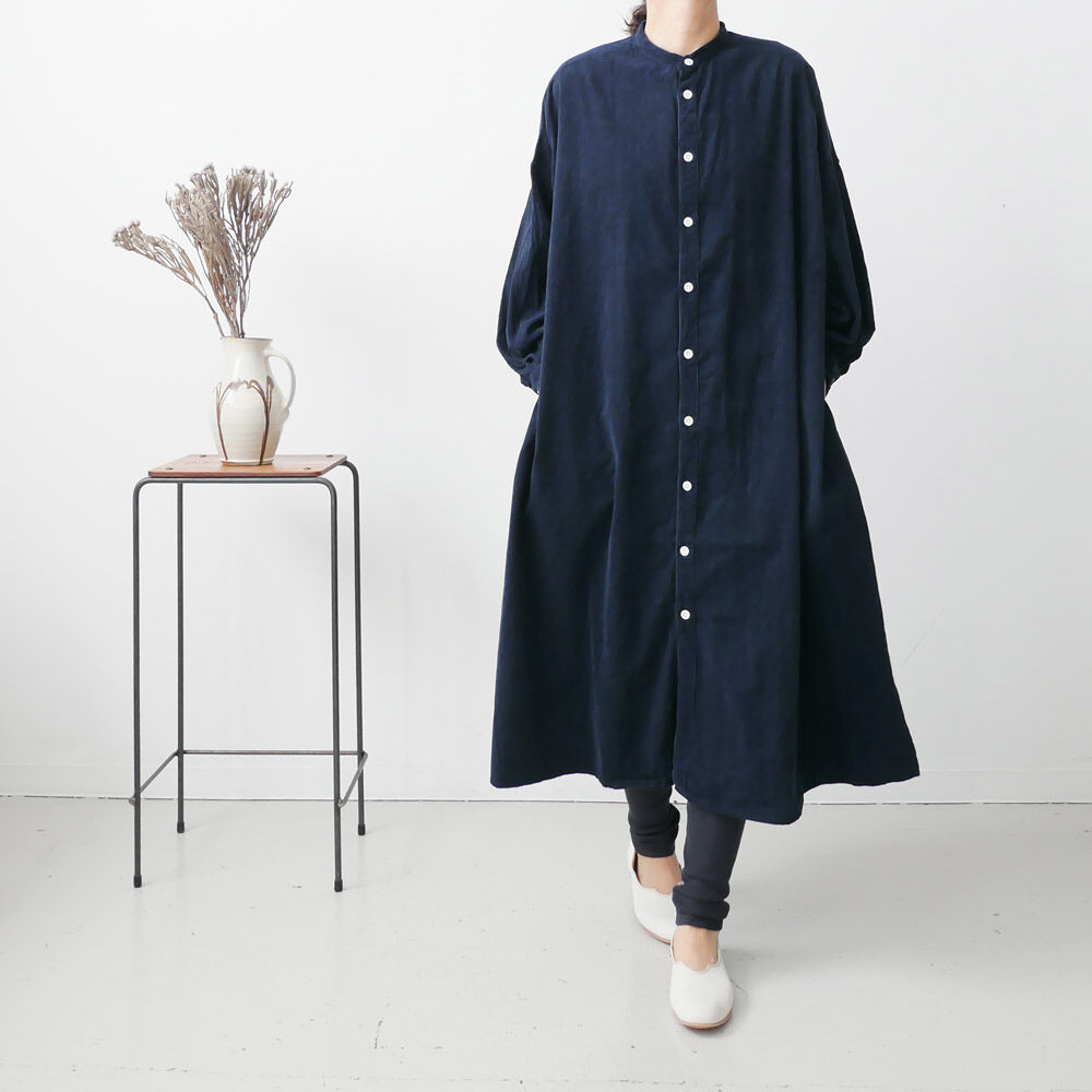 UNIVERSAL TISSU｜ ユニヴァーサルティシュ｜コーデュロイシャツドレス