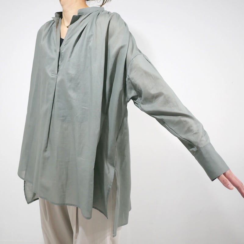 SACRA｜サクラ ｜FINE COTTON LAWN TOP|123118071|ASH G
