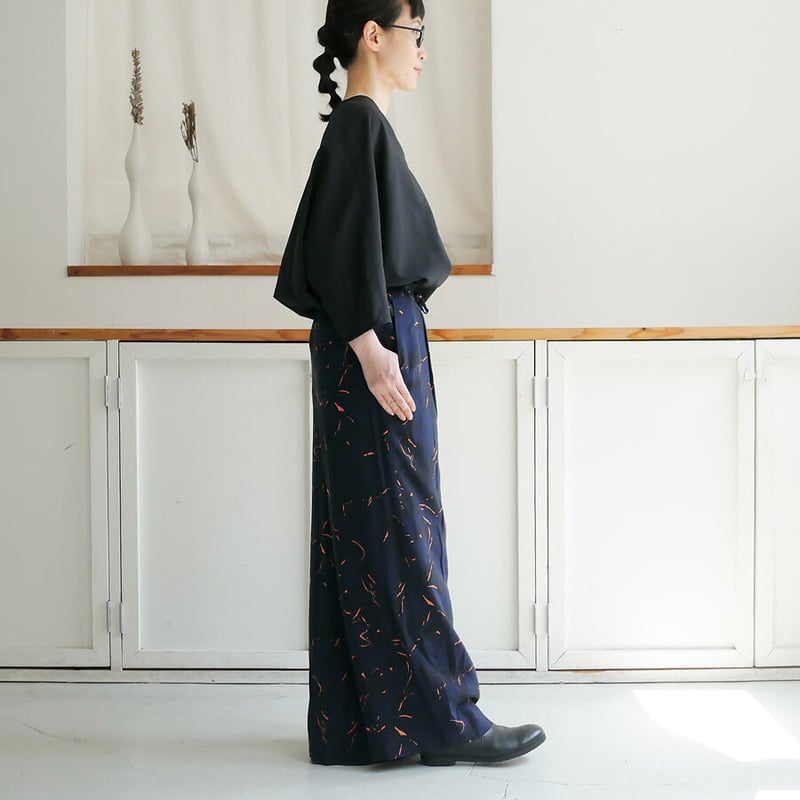 SACRA｜サクラ ｜SHADOW FLOWER PANTS｜シャドウフラワーパンツ｜1225