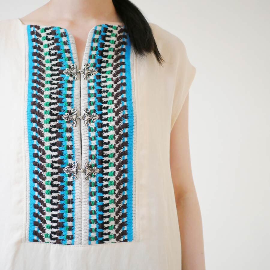COOHEM| コーヘン | BOHEMIAN KNIT DETAIL ONE-PIECE｜1