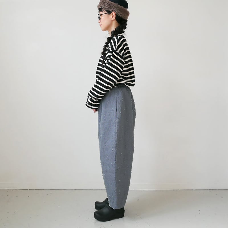 qiri｜キリ｜sashiko Jacquard cocoon pants ｜6301P10