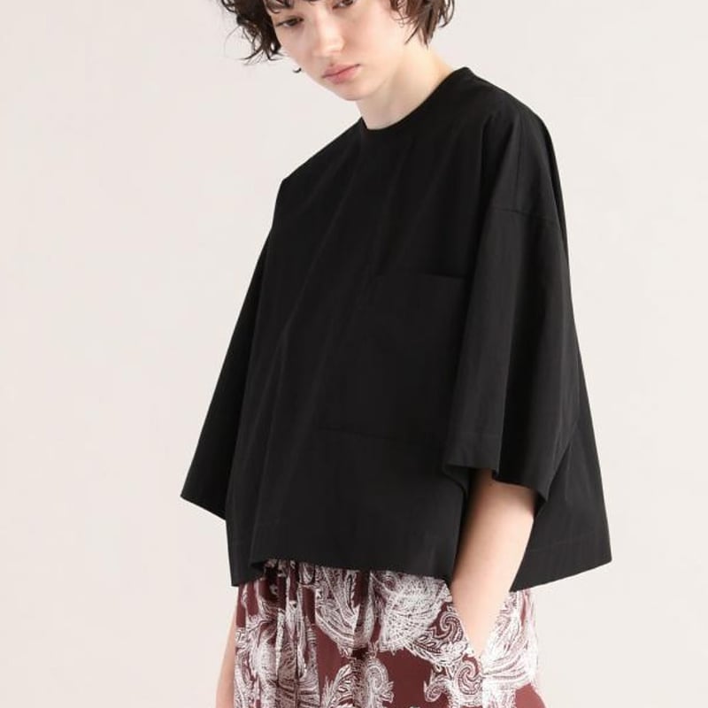 SACRA サクラ HIGH COUNT COTTON TUMBLE OP SACRA｜サクラ ｜H.COUNT COTTON TUMBLE CROPPED TOP｜OF