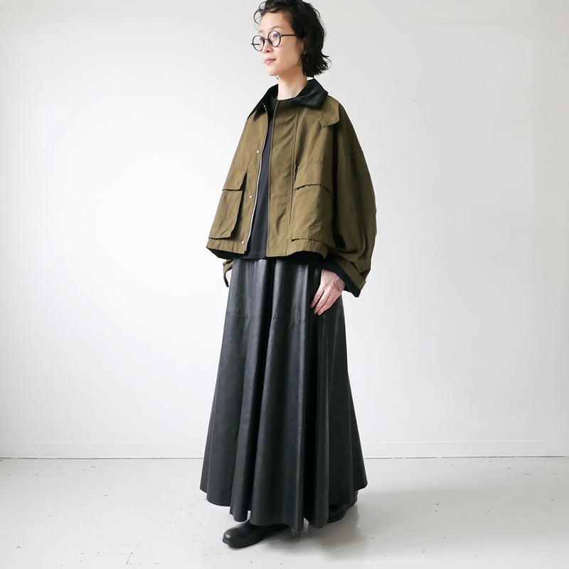 SACRA｜サクラ ｜WAXED HIGH DENSITY CLOTH SHORT JACKE